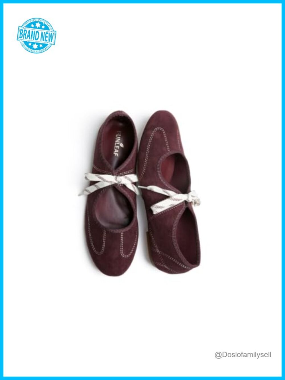 Women's Mary Jane Ballet Flats Faux Suede Memory Foam Non-Slip